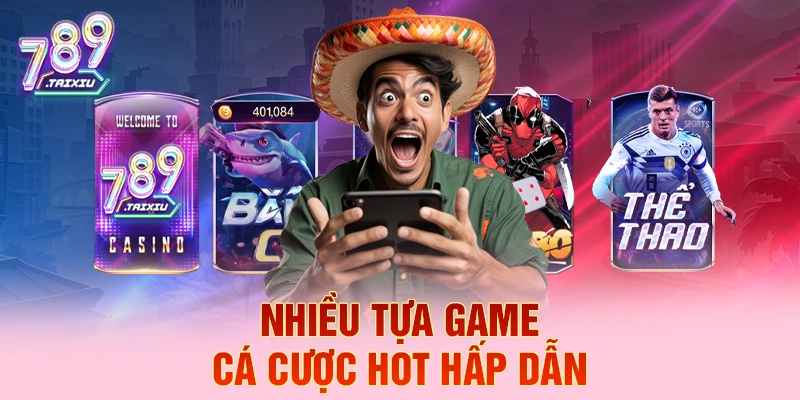 Đa dạng game cá cược tại vin88